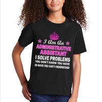 Administrative Assistant Solving Problems Kids T-Shirt