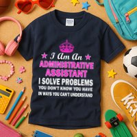 Administrative Assistant Solving Problems Kids T-Shirt
