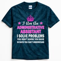 Administrative Assistant Solving Problems Kids Tie-Dye T-Shirt