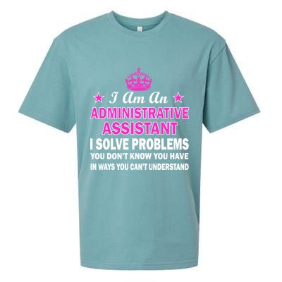 Administrative Assistant Solving Problems Sueded Cloud Jersey T-Shirt