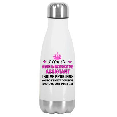 Administrative Assistant Solving Problems Stainless Steel Insulated Water Bottle