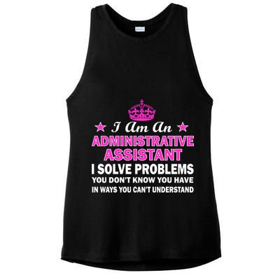 Administrative Professional Assistant Solve Problems Ladies PosiCharge Tri-Blend Wicking Tank