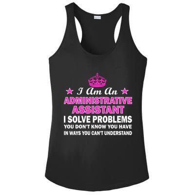 Administrative Professional Assistant Solve Problems Ladies PosiCharge Competitor Racerback Tank