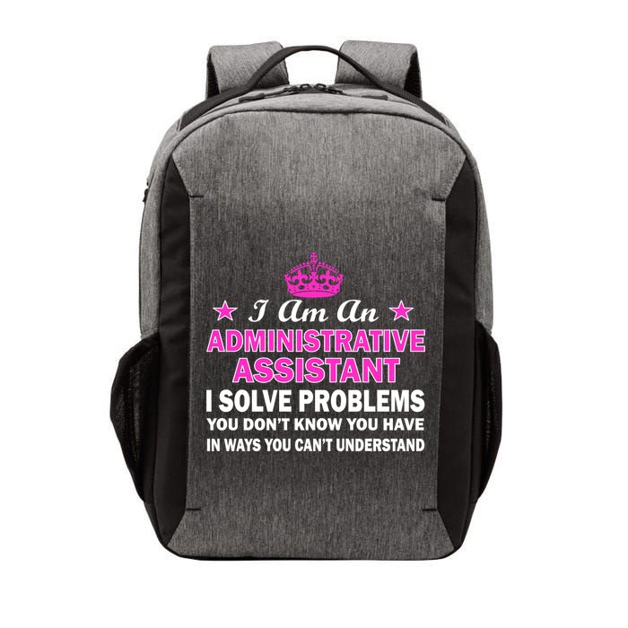 Administrative Professional Assistant Solve Problems Vector Backpack