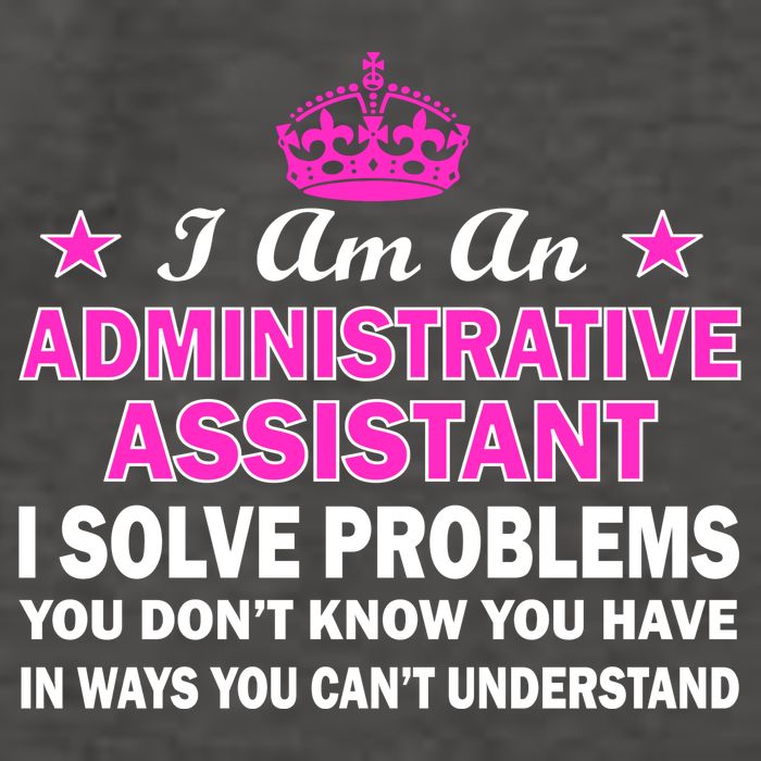 Administrative Professional Assistant Solve Problems Vector Backpack
