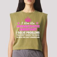 Administrative Professional Assistant Solve Problems Garment-Dyed Women's Muscle Tee