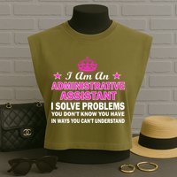 Administrative Professional Assistant Solve Problems Garment-Dyed Women's Muscle Tee