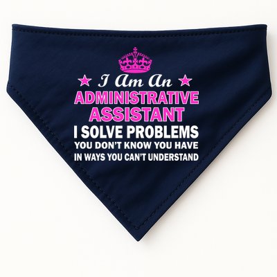 Administrative Professional Assistant Solve Problems USA-Made Doggie Bandana