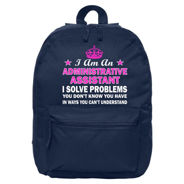 Administrative Professional Assistant Solve Problems 16 in Basic Backpack