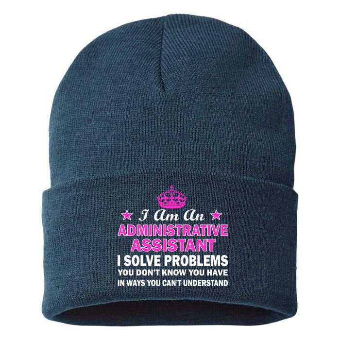 Administrative Professional Assistant Solve Problems Sustainable Knit Beanie