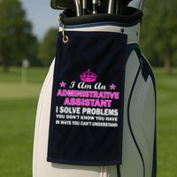 Administrative Professional Assistant Solve Problems Golf Towel