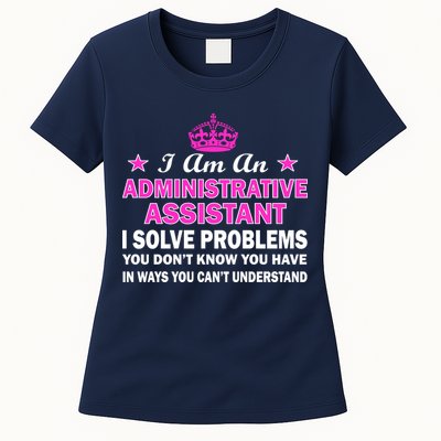 Administrative Professional Assistant Solve Problems Womens T-Shirt