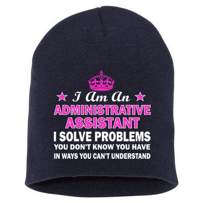 Administrative Professional Assistant Solve Problems Short Acrylic Beanie