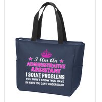 Administrative Professional Assistant Solve Problems Zip Tote Bag