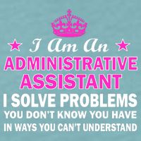 Administrative Professional Assistant Solve Problems Sueded Cloud Jersey T-Shirt