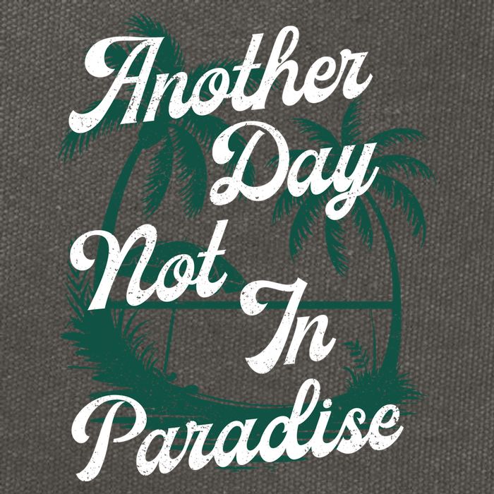 Another Day Not In Paradise Cotton Canvas Backpack
