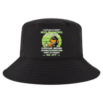 Actually Dont Need To Control My Anger Funny Dachshund Cool Comfort Performance Bucket Hat