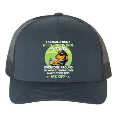 Actually Dont Need To Control My Anger Funny Dachshund Yupoong Adult 5-Panel Trucker Hat