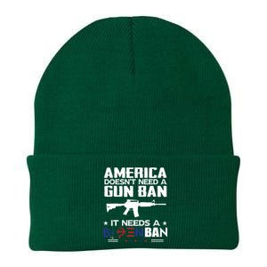 America Doesnt Need A Gun Ban It Needs A Bidenban Knit Cap Winter Beanie