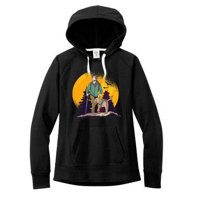 Adventure Dog Nature Adventure Camping Gear Present Women's Fleece Hoodie