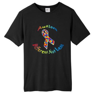 Autism Different Not Less For Autism Awareness Tall Fusion ChromaSoft Performance T-Shirt