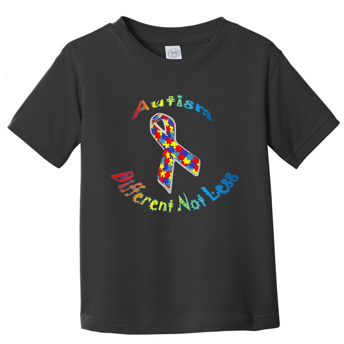 Autism Different Not Less For Autism Awareness Toddler T-Shirt