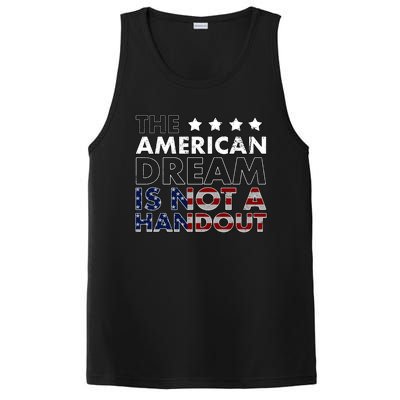 American Dream Not Handout Conservative Republican Political Gift PosiCharge Competitor Tank