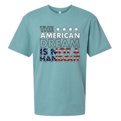 American Dream Not Handout Conservative Republican Political Gift Sueded Cloud Jersey T-Shirt