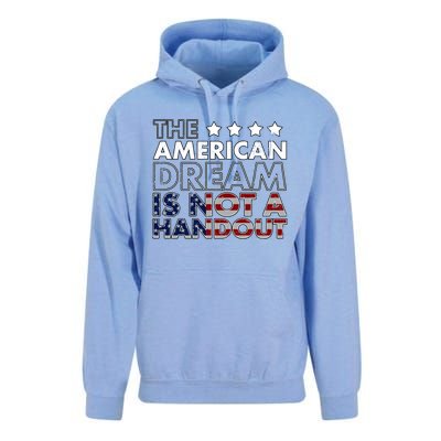 American Dream Not Handout Conservative Republican Political Gift Unisex Surf Hoodie