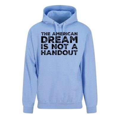 American Dream Not Handout Conservative Republican Political Gift Unisex Surf Hoodie