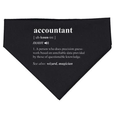 Accountant Definition Noun Accounting Major Cpa USA-Made Doggie Bandana