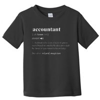 Accountant Definition Noun Accounting Major Cpa Toddler T-Shirt