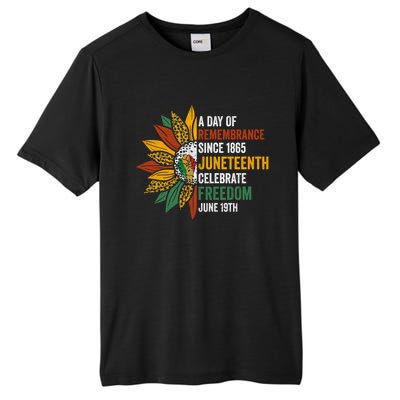 A Day Of Remembrance Since 1985 Junenth Celebrate Freedom Gift Tall Fusion ChromaSoft Performance T-Shirt