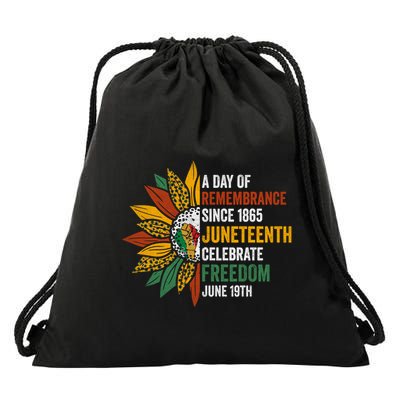 A Day Of Remembrance Since 1985 Junenth Celebrate Freedom Gift Drawstring Bag