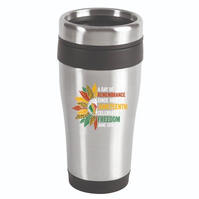 A Day Of Remembrance Since 1985 Junenth Celebrate Freedom Gift 16oz Travel Tumbler