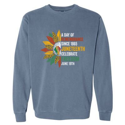 A Day Of Remembrance Since 1985 Junenth Celebrate Freedom Gift Garment-Dyed Sweatshirt