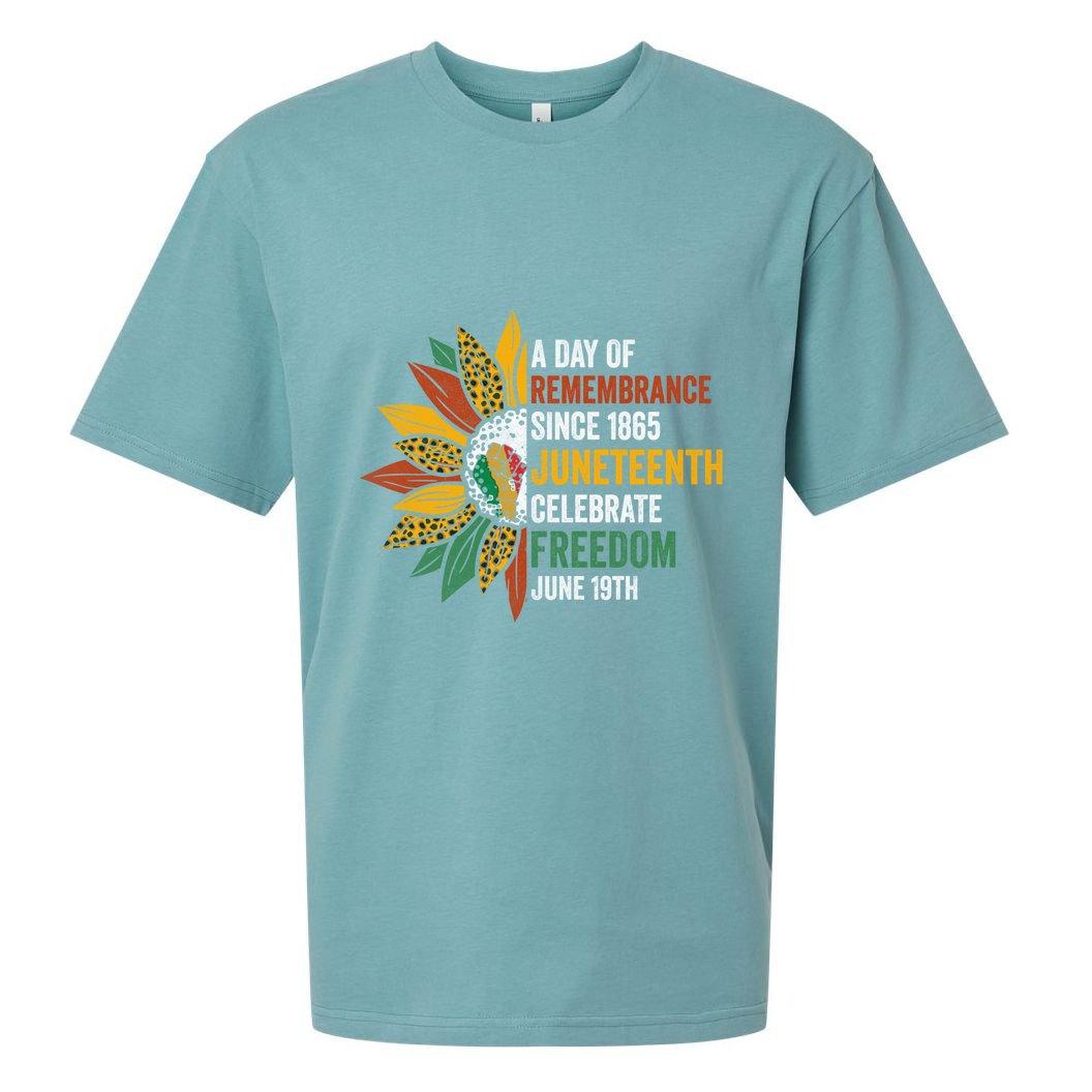 A Day Of Remembrance Since 1985 Junenth Celebrate Freedom Gift Sueded Cloud Jersey T-Shirt