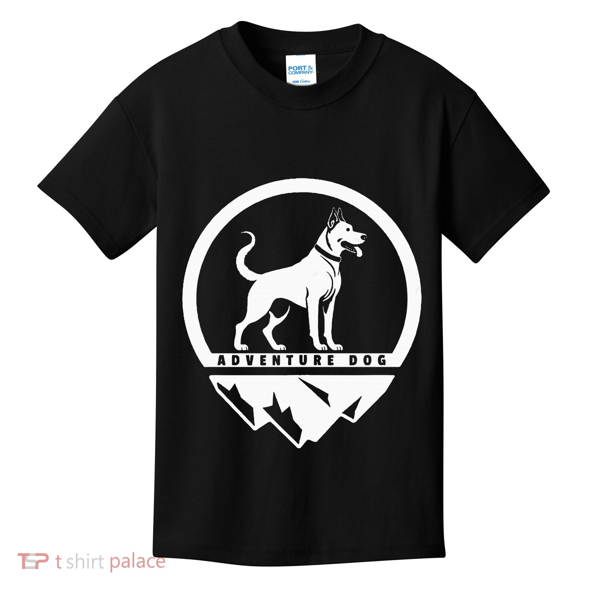 Adventure Dog Outdoor Enthusiast And Dog Lover Kids T-Shirt