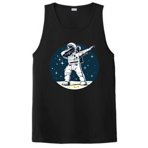 Astronaut Dabbing On The Moon Outer Space Funny Graphic Gift PosiCharge Competitor Tank