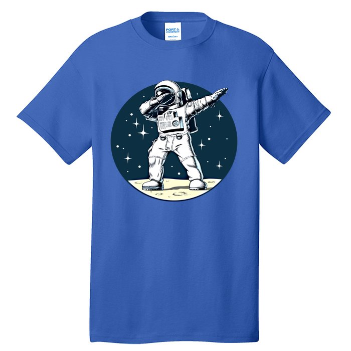 Astronaut Dabbing On The Moon Outer Space Funny Graphic Gift Tall T-Shirt