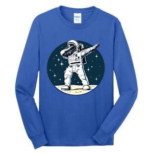 Astronaut Dabbing On The Moon Outer Space Funny Graphic Gift Tall Long Sleeve T-Shirt