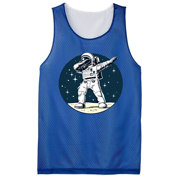 Astronaut Dabbing On The Moon Outer Space Funny Graphic Gift Mesh Reversible Basketball Jersey Tank