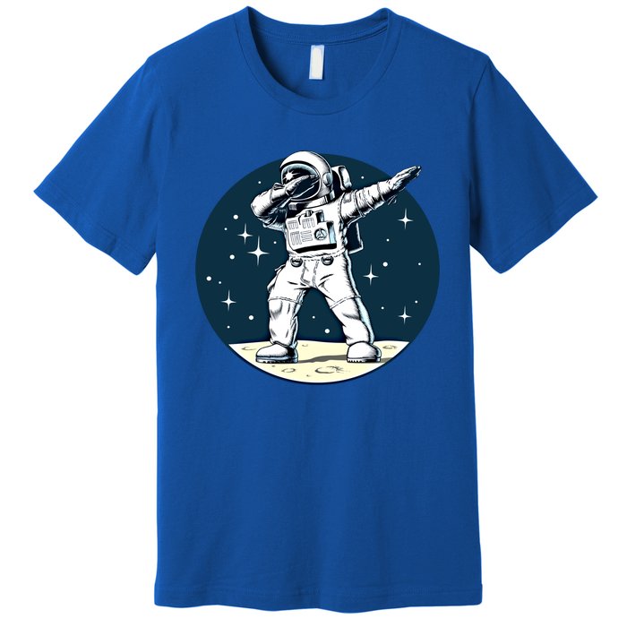 Astronaut Dabbing On The Moon Outer Space Funny Graphic Gift Premium T-Shirt