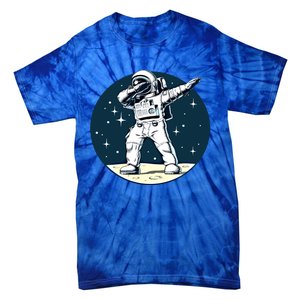 Astronaut Dabbing On The Moon Outer Space Funny Graphic Gift Tie-Dye T-Shirt