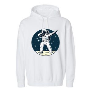 Astronaut Dabbing On The Moon Outer Space Funny Graphic Gift Garment-Dyed Fleece Hoodie