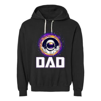 Astronaut Dad Outer Space Lover Fathers Day Garment-Dyed Fleece Hoodie