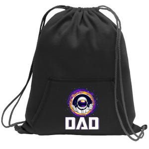 Astronaut Dad Outer Space Lover Fathers Day Sweatshirt Cinch Pack Bag