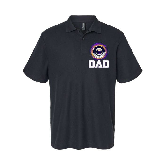 Astronaut Dad Outer Space Lover Fathers Day Softstyle Adult Sport Polo