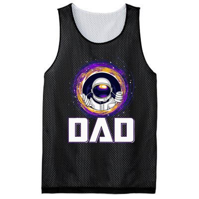 Astronaut Dad Outer Space Lover Fathers Day Mesh Reversible Basketball Jersey Tank