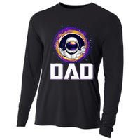 Astronaut Dad Outer Space Lover Fathers Day Cooling Performance Long Sleeve Crew